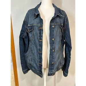 Torrid distressed denim jacket size 1 (14/16) BIN‎ Q